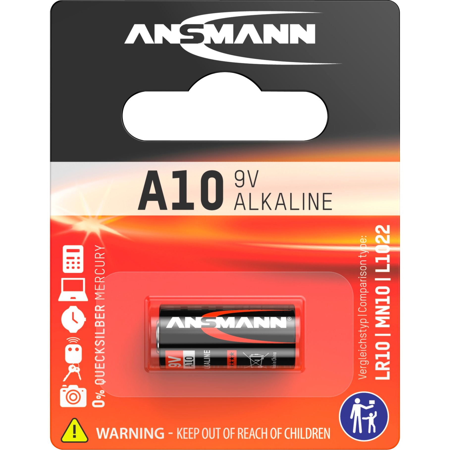 A10/LR10, Batterie von Ansmann