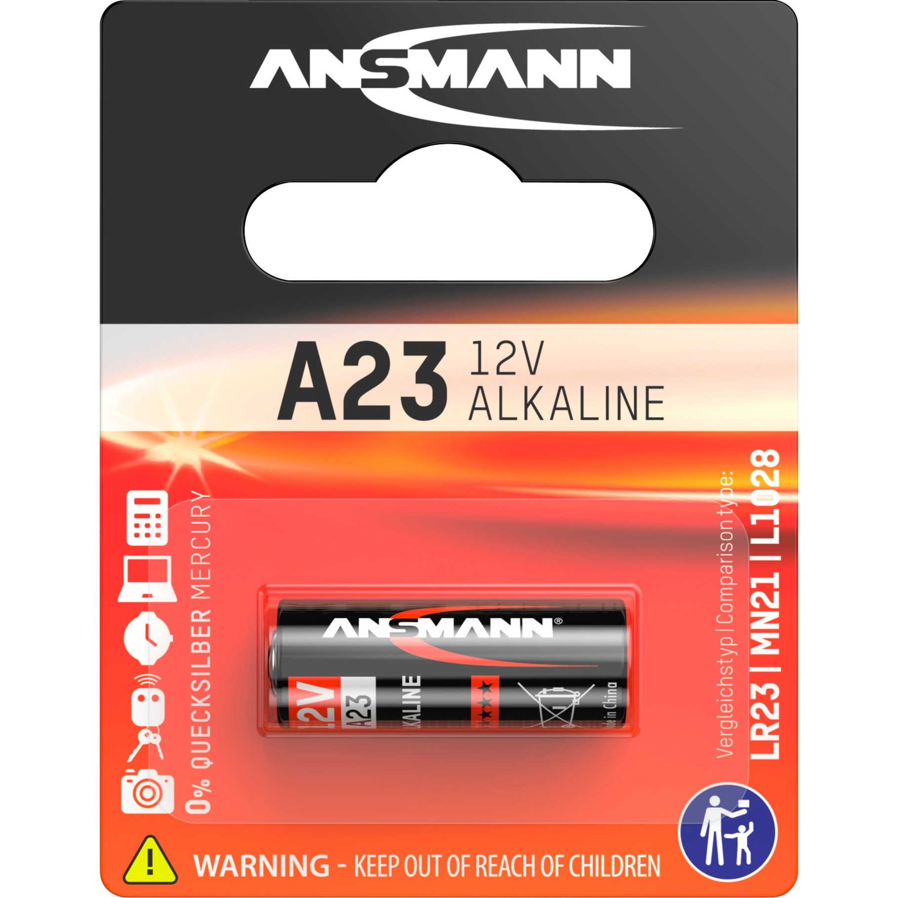A23, Batterie von Ansmann