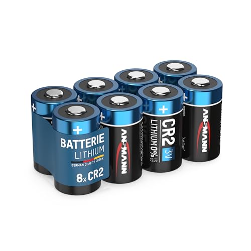 AANSMANN CR2 Lithium Batterie 3V, 8 Stück, geeignet für Haushaltsgeräte, Messgeräte und mehr – Einwegbatterie von Ansmann