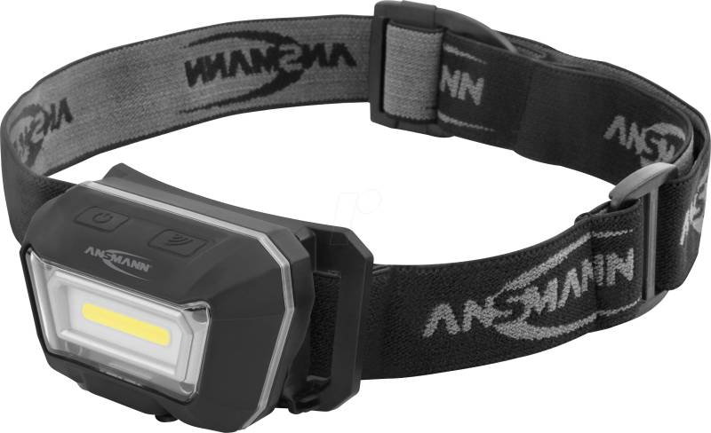 ANS 1600-0338 - LED-Stirnleuchte HD280RS, 280 lm, schwarz, IP65, Akku, Sensor von Ansmann