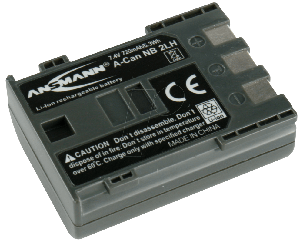 ANS 5022673 - Akku, Digitalkamera, kompatibel, 720 mAh, Canon von Ansmann