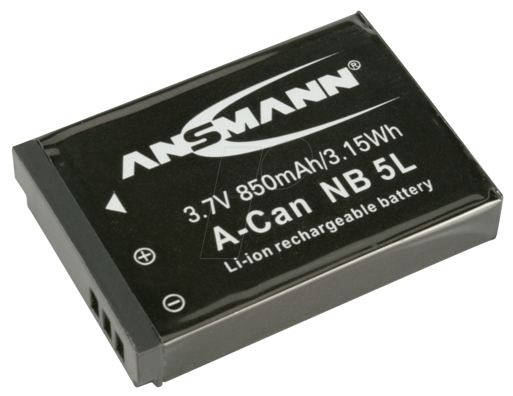 ANS 5022953 - Akku, Digitalkamera, kompatibel, 850 mAh, Canon von Ansmann