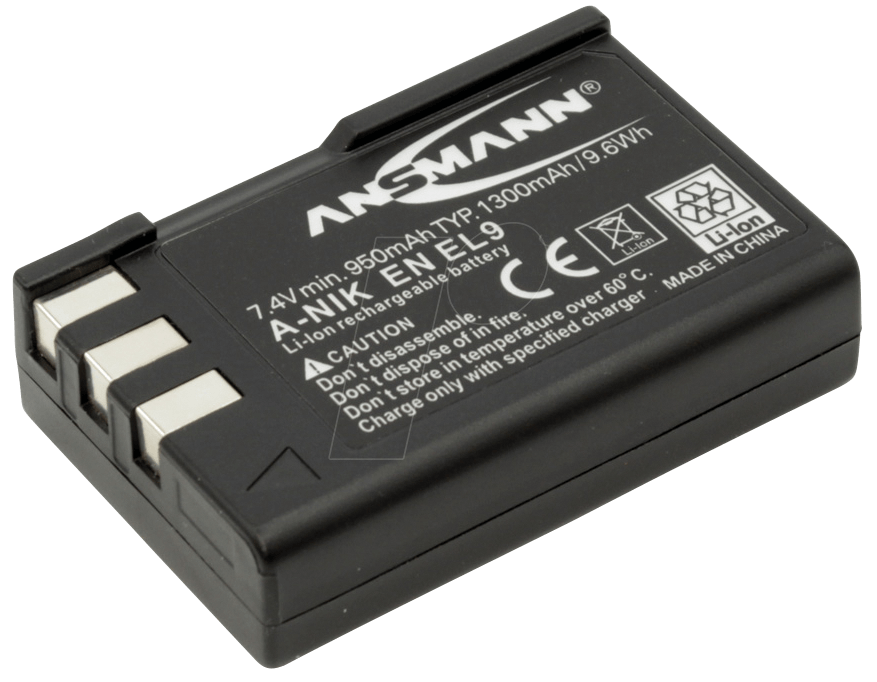 ANS 5044133/05 - Akku, Digitalkamera, kompatibel, 1100 mAh, Nikon von Ansmann