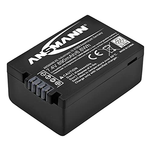 ANSMANN 1400-0026 A-Pan DMW BMB 9E Li-Ion Digicam Akku 7,4 V/890mAh für Panasonic Foto Digitalkamera von Ansmann