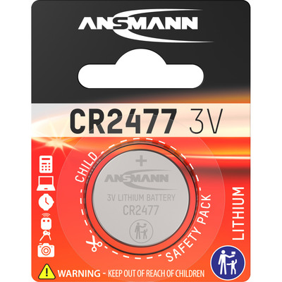 ANSMANN 1516-0010 Knopfzelle CR2477 3V Lithium ANSMANN 1516-0010 Knopfzelle CR2477 3V Lithium von Ansmann