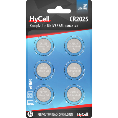 ANSMANN 1516-0027 Knopfzelle CR2025 HyCell 3V Lithium, 6er-Pack ANSMANN 1516-0027 Knopfzelle CR2025 HyCell 3V Lithium, 6er-Pack von Ansmann