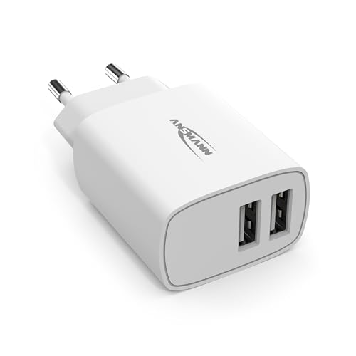 ANSMANN 2-Port Dual USB Ladegerät 2.4A - USB Charger mit Smart-IC Ladesteuerung, Netzteil besonders geeignet für iPhone, Samsung Galaxy, Huawei, Xiaomi, Tablet, GoPro, e-Book Reader, etc. ANSMANN 2-Port Dual USB Ladegerät 2.4A - USB Charger mit Smart-IC Ladesteuerung, Netzteil besonders geeignet für iPhone, Samsung Galaxy, Huawei, Xiaomi, Tablet, GoPro, e-Book Reader, etc. von Ansmann
