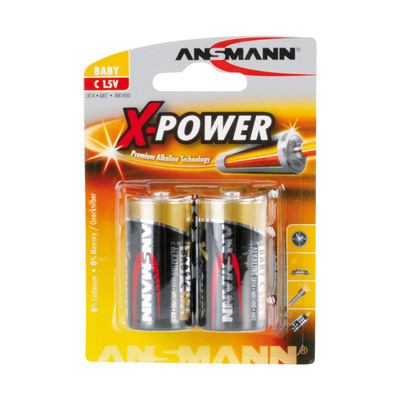ANSMANN 5015623 Alkaline Batterie Baby C, X-Power, 7500mAh, 2er-Pack ANSMANN 5015623 Alkaline Batterie Baby C, X-Power, 7500mAh, 2er-Pack von Ansmann