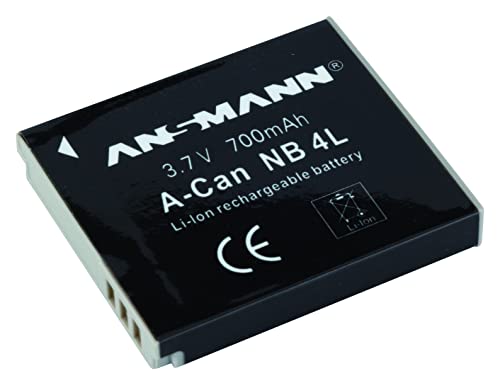 ANSMANN 5022263 A-Can NB 4 L Li-Ion Digicam Ersatzakku 3,7V/700mAh für Canon Foto Digitalkamera von Ansmann