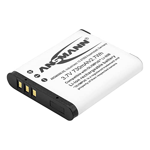 ANSMANN A-Oly Li 50 Li-Ion Digicam Akku 3,7V/730mAh für Olympus Foto Digitalkamera von Ansmann