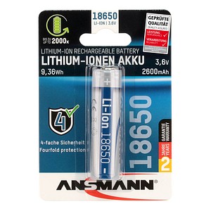 ANSMANN Akku 18650 18650 2.600 mAh von Ansmann