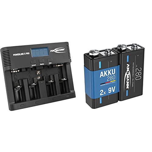 ANSMANN Akku-Ladegerät für 1-4 AA, AAA & 9V Akku Typ 280mAh NiMH 1 von Ansmann