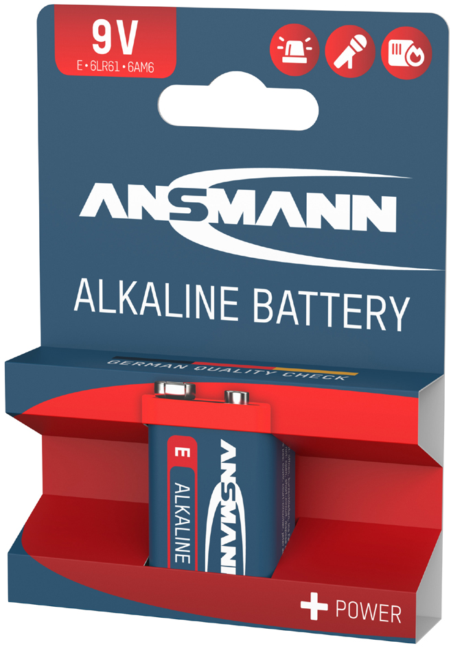ANSMANN Alkaline , RED, Batterie, 9V E-Block ANSMANN Alkaline , RED, Batterie, 9V E-Block von Ansmann
