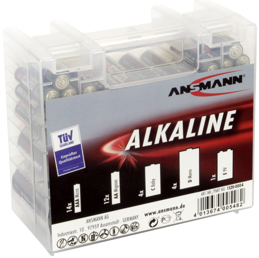 ANSMANN Alkaline , RED,  Batterie Box, 35er Box von Ansmann