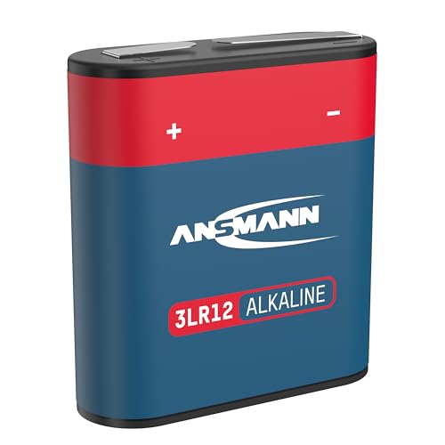 ANSMANN Alkaline 3LR12 4,5V, Blockbatterie Flachbatterie, MN1203, ideal für Geräte mit hohem Energieverbrauch, Stromkreis, Fernsteuerung von Ansmann