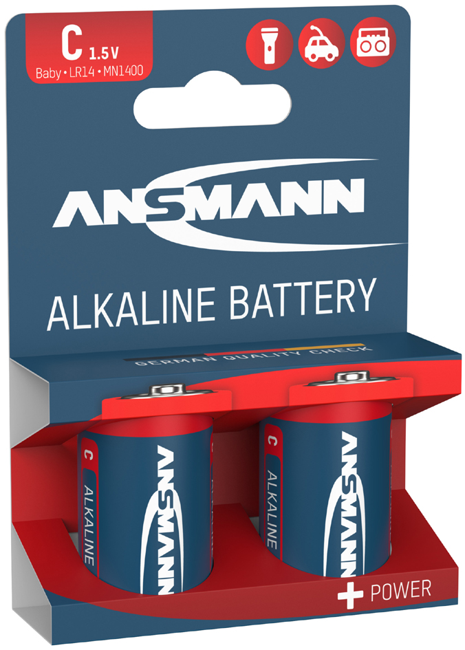 ANSMANN Alkaline Batterie , RED, , Baby C LR14, 2er Blister ANSMANN Alkaline Batterie , RED, , Baby C LR14, 2er Blister von Ansmann