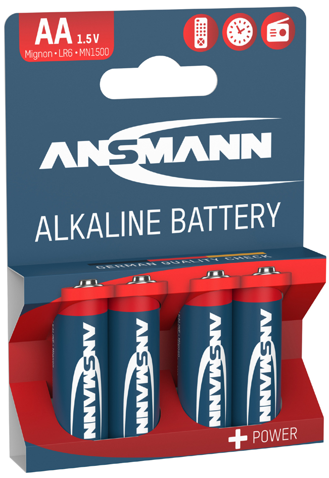 ANSMANN Alkaline Batterie , RED, , Mignon AA, 4er Blister von Ansmann