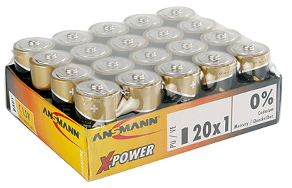 ANSMANN Alkaline Batterie , X-Power, , Baby C, 20er Display von Ansmann