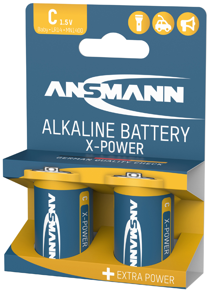 ANSMANN Alkaline Batterie , X-Power, , Baby C, 2er Blister von Ansmann