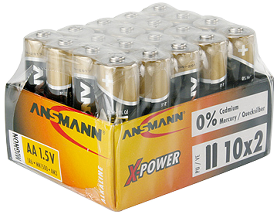 ANSMANN Alkaline Batterie , X-Power, , Mignon AA, 20er Display ANSMANN Alkaline Batterie , X-Power, , Mignon AA, 20er Display von Ansmann
