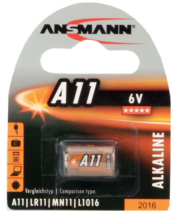 ANSMANN Alkaline Batterie A11, 6 Volt, 1er Blister von Ansmann