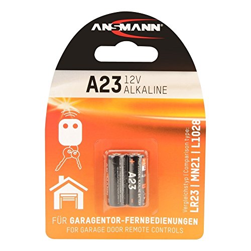 ANSMANN Alkaline Batterie A23/LR23 - 12V Batterie insbesondere für Garagentor-Fernbedienungen mit langer Haltbarkeit - Zusätzlich auch für Taschenrechner, Waagen, Uhren und Autoschlüssel von Ansmann