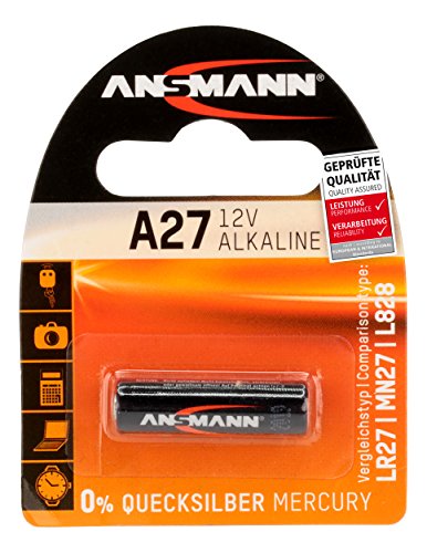 ANSMANN Alkaline Batterie A27 (12V) MN27, V27A für Garagentoröffner, Alarmanlage, Miniradio, Funkauslöser für Kamera, Messgeräte, Klingel usw.. von Ansmann