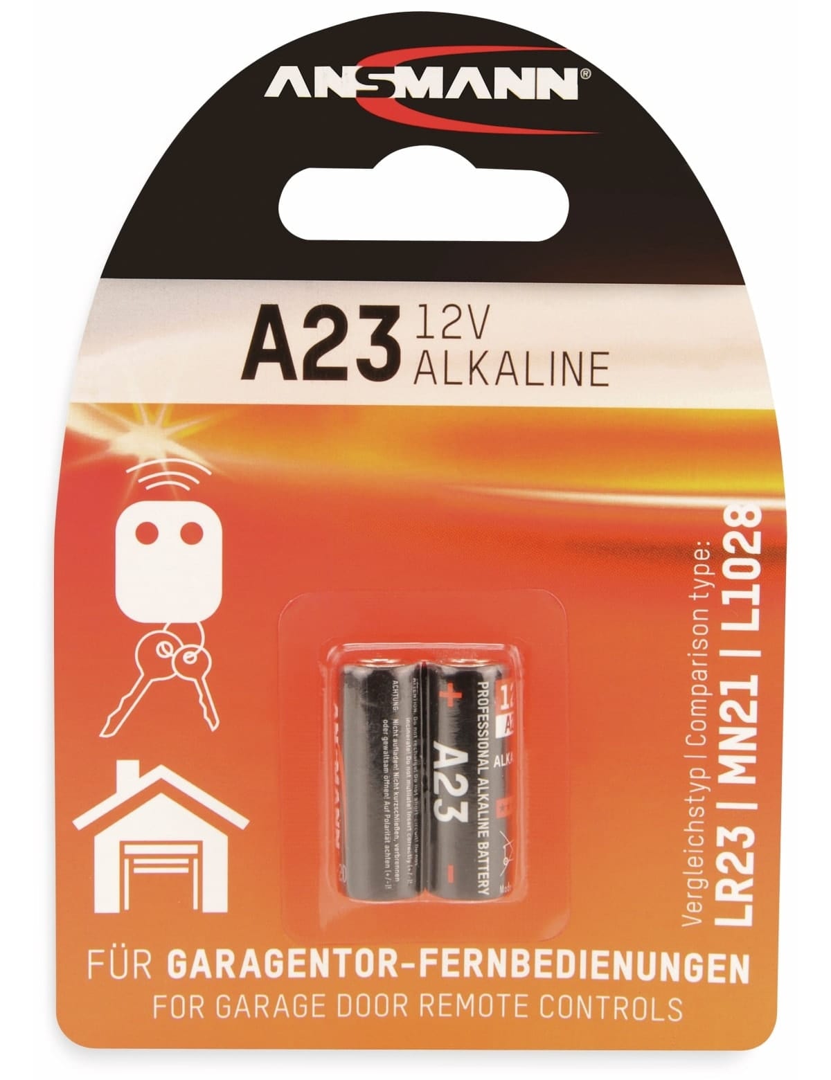 ANSMANN Batterie, Alkaline, A23 / LR23, 12 V, 2 Stück von Ansmann