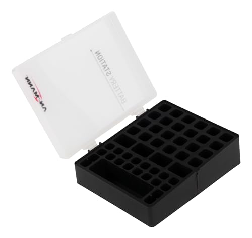 ANSMANN Batteriebox für AAA Micro, AA Mignon & 9V Block Akkus und Batterien - Praktische Akkubox zum Schutz & Transport für 48 Accus - Batterie Box & Akku Box zur Aufbewahrung ANSMANN Batteriebox für AAA Micro, AA Mignon & 9V Block Akkus und Batterien - Praktische Akkubox zum Schutz & Transport für 48 Accus - Batterie Box & Akku Box zur Aufbewahrung von Ansmann