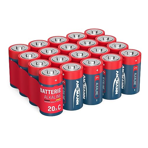 ANSMANN Batterien Baby C LR14 20 Stück 1,5V - Alkaline Batterie langlebig & auslaufsicher - Ideal für Spielzeug, LED Taschenlampe, Radio, Modellbau uvm von Ansmann