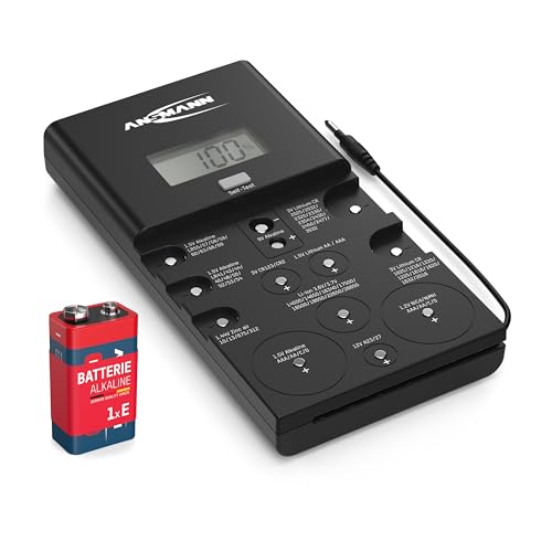 ANSMANN Batterietester für Knopfzellen Lion Akku Batterien,Lithium Batterien, digital, Testgerät, universal Messgerät von Ansmann