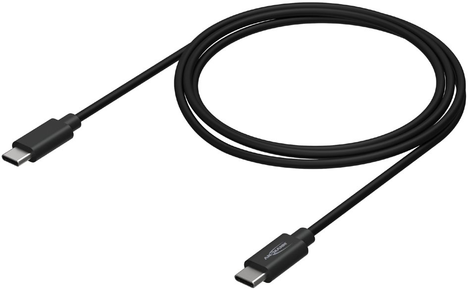 ANSMANN Daten- & Ladekabel, USB-C - USB-C Stecker, 1,2 m von Ansmann