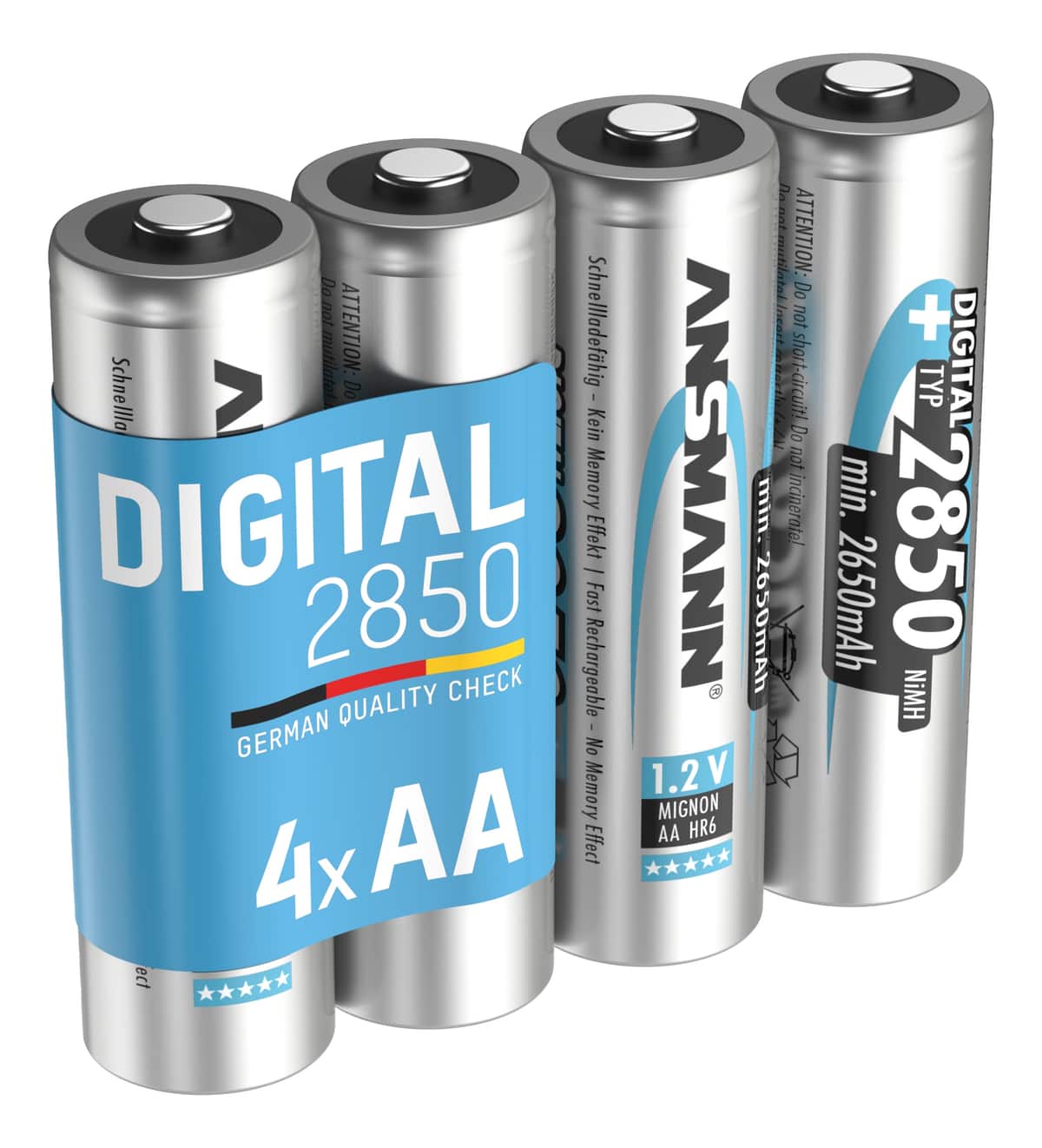 ANSMANN Digital NiMH Akku Mignon AA Typ 2850mAh 4 Stück von Ansmann