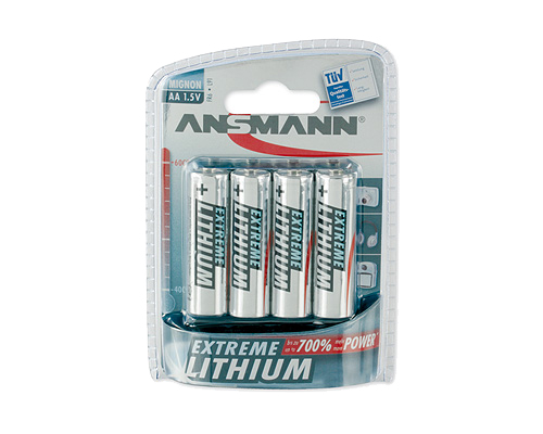 ANSMANN EXTREME LITHIUM Batterie, Mignon AA, 4er Blister von Ansmann