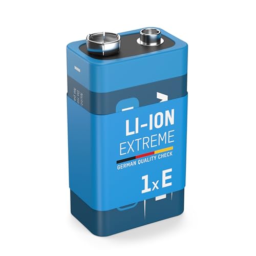 ANSMANN Extreme Lithium Batterie 9V E-Block 1er Pack - hohe Kapazität, extrem leich, 700% mehr Power von Ansmann
