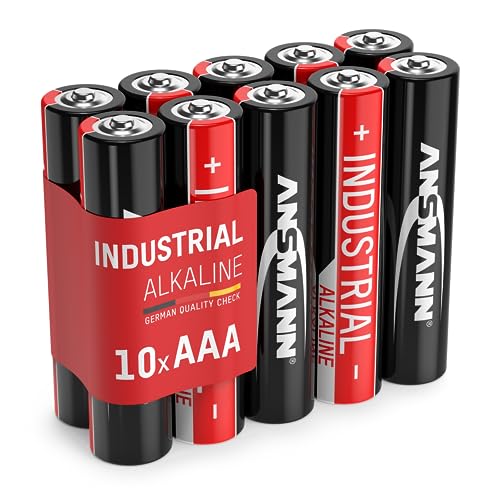 ANSMANN Industrial Alkaline Batterie Micro AAA LR03 Longlife Alkalibatterie Industriebatterie für hohen Strombedarf (10er Pack) von Ansmann