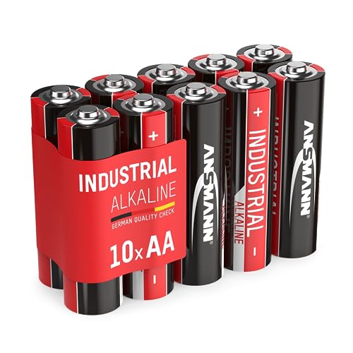 ANSMANN Industrial Alkaline Batterie Mignon AA LR6 Longlife Alkalibatterie Industriebatterie für hohen Strombedarf (10er Pack) von Ansmann