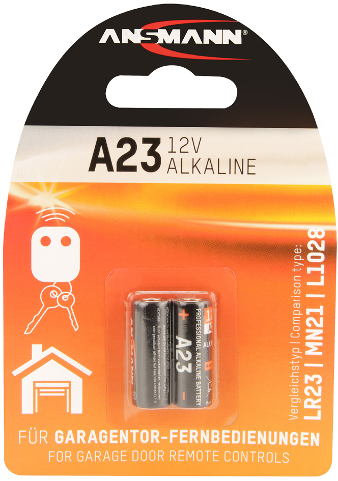 ANSMANN Kleinzelle, Alkaline Batterie, A23/LR23, 2er Blister von Ansmann