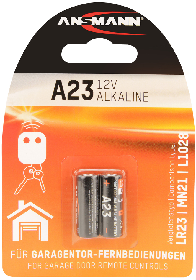 ANSMANN Kleinzelle, Alkaline Batterie, A23/LR23, 2er Blister ANSMANN Kleinzelle, Alkaline Batterie, A23/LR23, 2er Blister von Ansmann