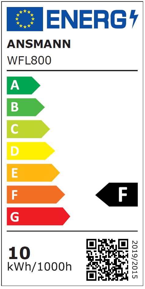 ANSMANN LED-Wandstrahler LUMINARY WFL800, IP54, schwarz ANSMANN LED-Wandstrahler LUMINARY WFL800, IP54, schwarz von Ansmann