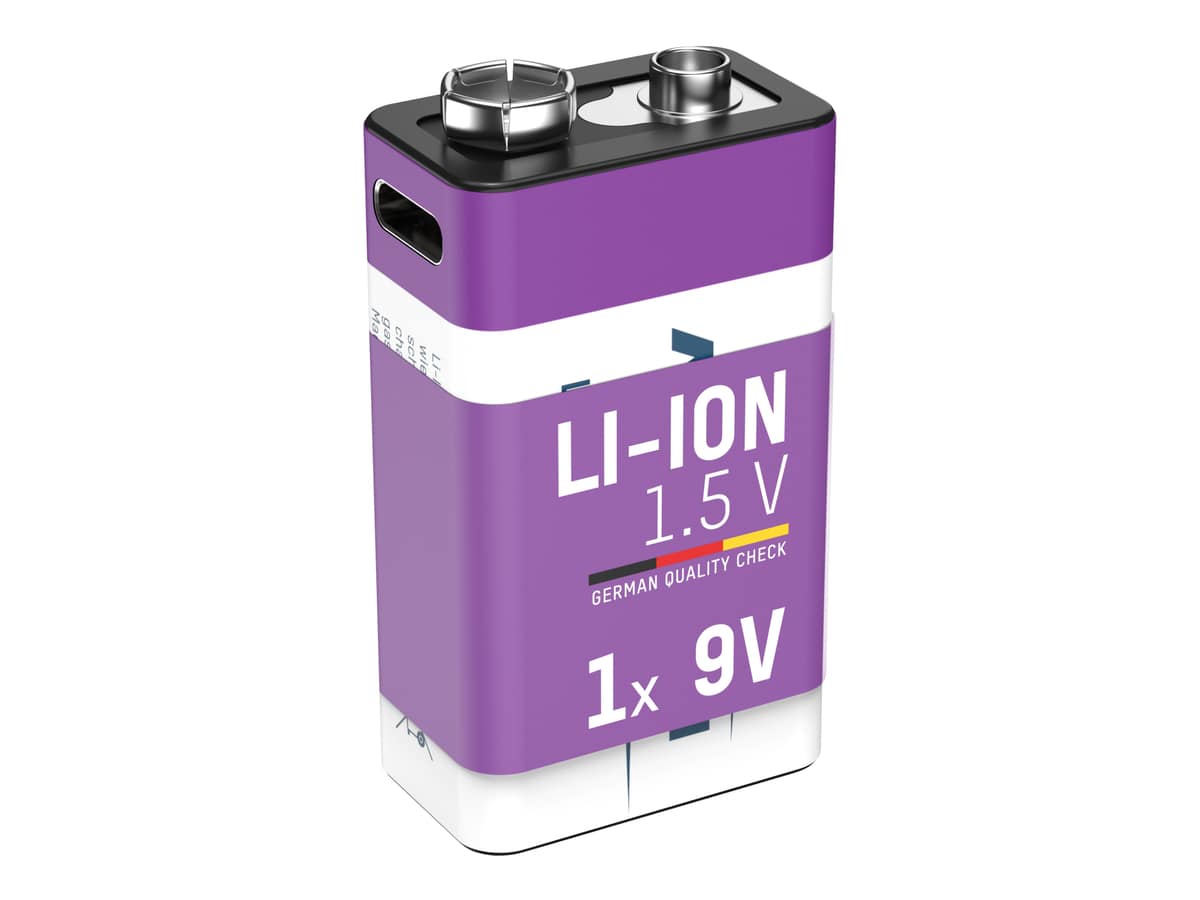 ANSMANN Li-Ion 9V-Block-Akku, Typ 400 (min. 340mAh) von Ansmann