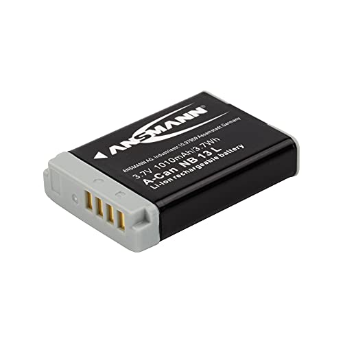 ANSMANN Li-Ion Akku A-Can NB 13 L 3 7V / Typ 1010mAh / Leistungsstarke Akkubatterie für Foto Digitalkameras - der perfekte Ersatzakku für Canon Digicam uvm. von Ansmann