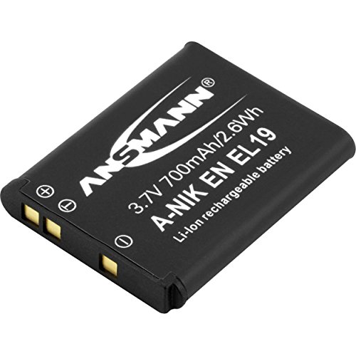 ANSMANN Li-Ion Akku A-Nik EN EL 19 3 7V / Typ 700mAh / Leistungsstarke Akkubatterie für Foto Digitalkameras - der perfekte Ersatzakku für Nikon Digicam uvm. ANSMANN Li-Ion Akku A-Nik EN EL 19 3 7V / Typ 700mAh / Leistungsstarke Akkubatterie für Foto Digitalkameras - der perfekte Ersatzakku für Nikon Digicam uvm. von Ansmann