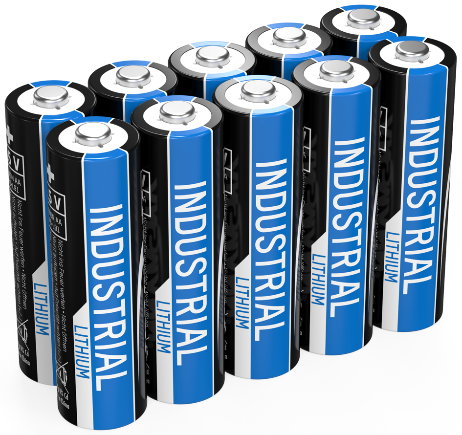 ANSMANN Lithium Batterie , Industrial,  Mignon AA, 10er Pack von Ansmann