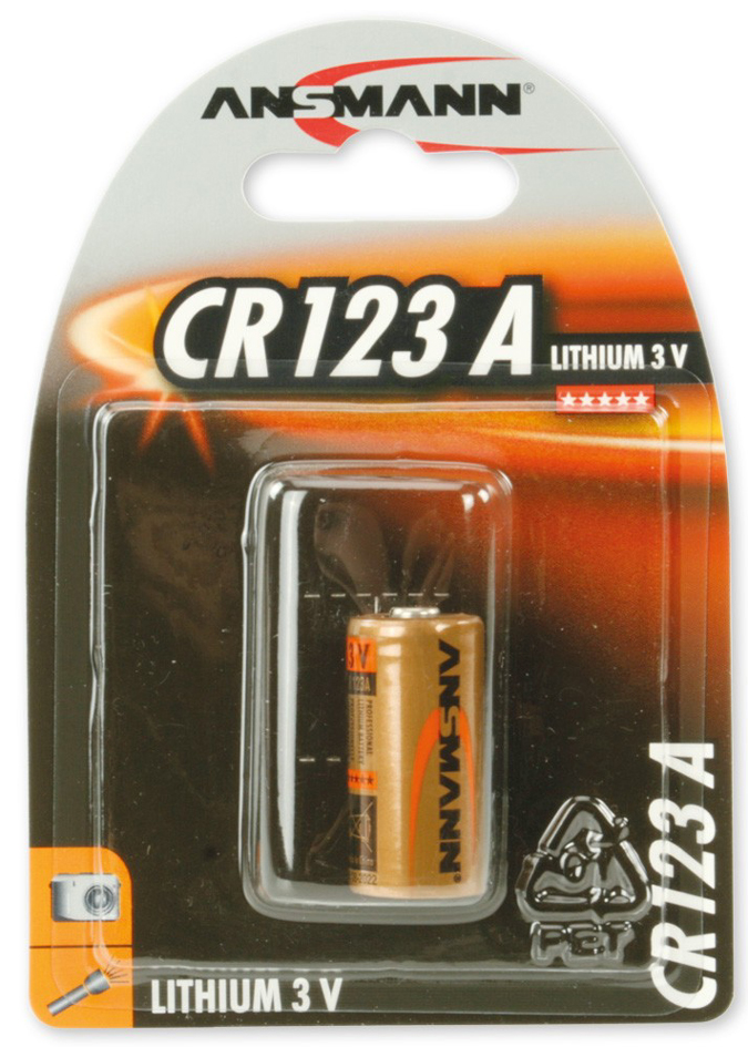 ANSMANN Lithium-Foto-Batterie , CR123A, , 3 Volt, 1er-Blister von Ansmann