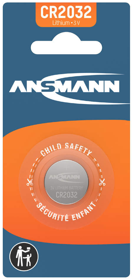 ANSMANN Lithium Knopfzelle , CR2032, , 3,0 Volt, 1er-Blister ANSMANN Lithium Knopfzelle , CR2032, , 3,0 Volt, 1er-Blister von Ansmann