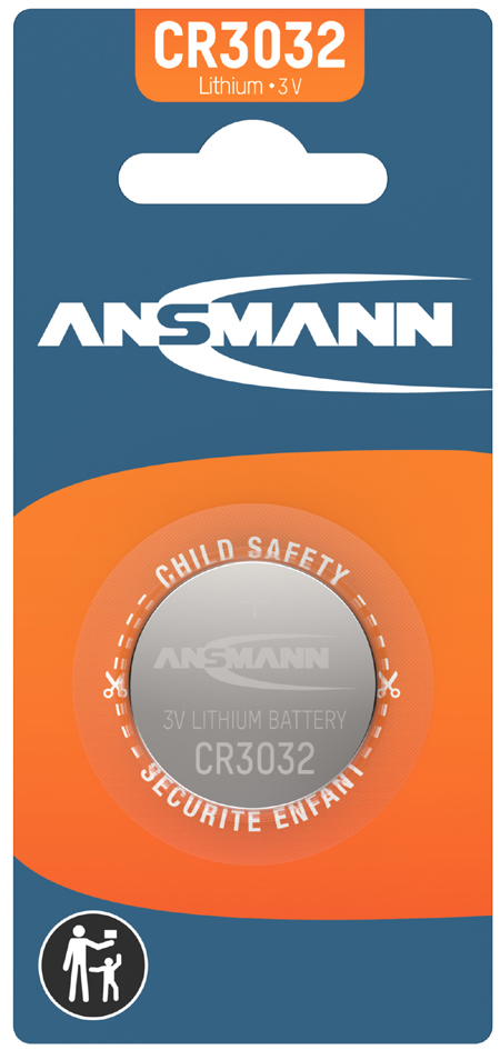 ANSMANN Lithium Knopfzelle CR3032, 3 Volt, 1er Blister ANSMANN Lithium Knopfzelle CR3032, 3 Volt, 1er Blister von Ansmann