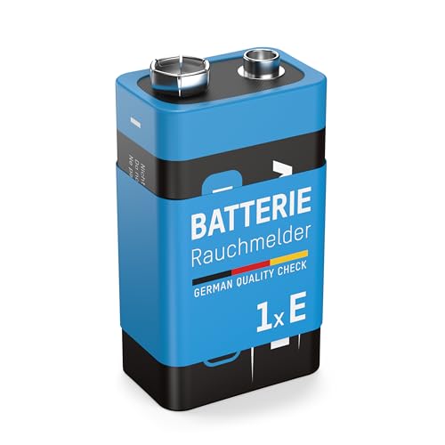 ANSMANN Lithium longlife Rauchmelder 9V Block Batterien - Premium Qualität für höhere Leistung, 9V Batterie ideal für Feuermelder, Bewegungsmelder, Alarmanlagen & Kohlenmonoxid Warnmelder von Ansmann