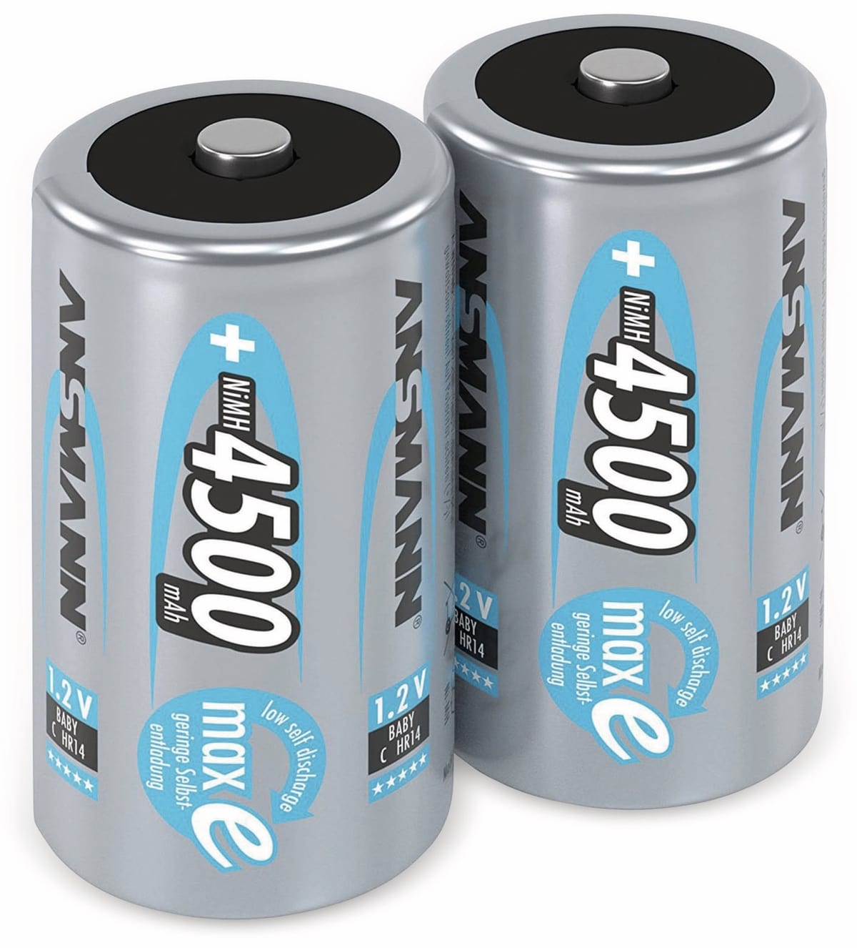 ANSMANN NiMH-Baby-Akku maxE, 4500 mAh, 2 Stück ANSMANN NiMH-Baby-Akku maxE, 4500 mAh, 2 Stück von Ansmann