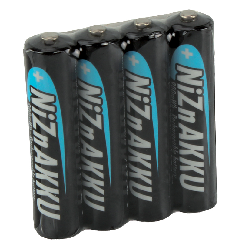 ANSMANN Nickel-Zink-Akku, Micro AAA, 900 mAh, 4er Shrink von Ansmann